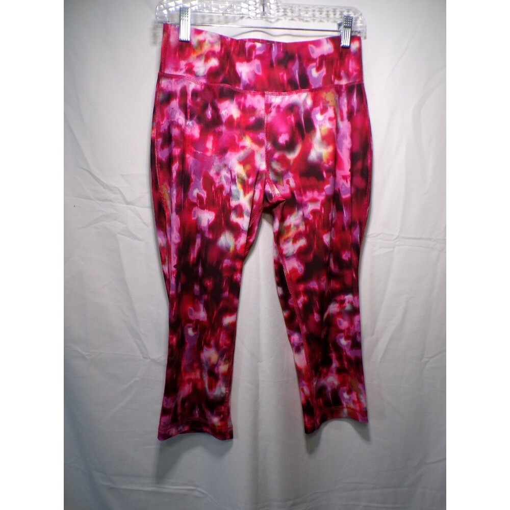 Danskin Now Women's Capri Leggings S Pink Red Purple Multicolor